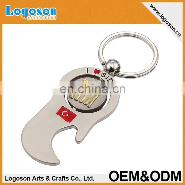 OEM/ODM Zinc Alloy Nickel Plated Custom Logo Metal Keychain for Saleing photo-4
