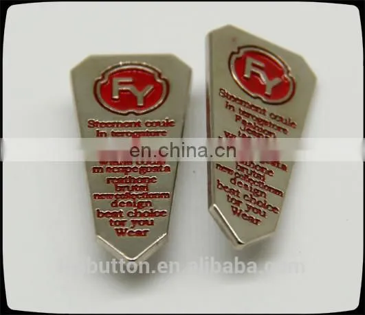 Wholesale Custom Metal Button in Garment, Circle Painted Clothing Label photo-6