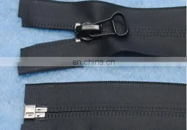 Stock Factory Wholesale Open End Nylon Zippers With Metal Puller photo-2