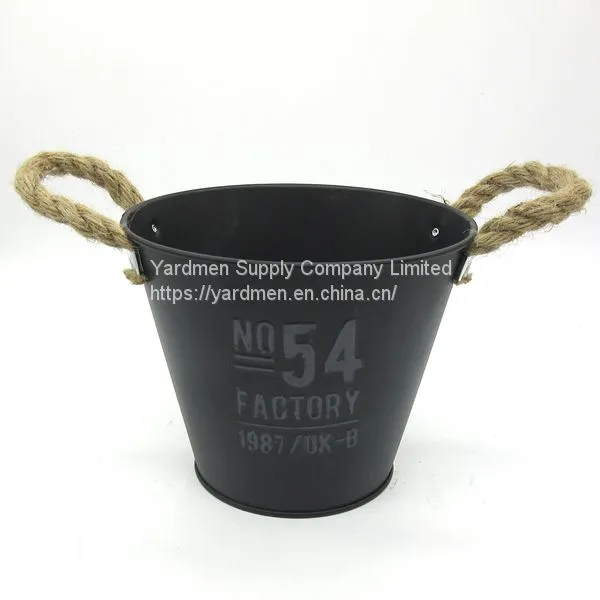 2018 Cheap Price Metal Flower Bucket Garden Pot photo-2