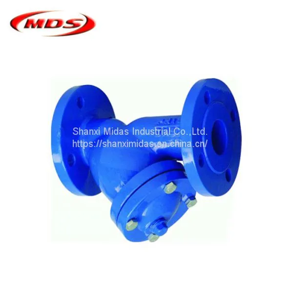 Din Standard DIN3202-F1 Ductile Cast Iron y Flange Filter Valve PN10 photo-4