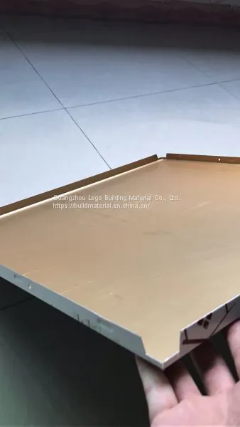 Stone Pattern Aluminum Gusset Ceiling Pedestrian Bridge photo-2