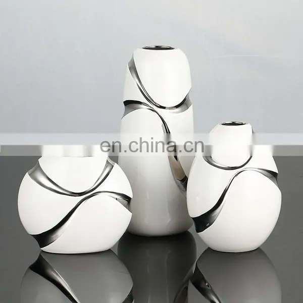 Unique Ball Shape Glazed Ceramic Table Home Decor Flower Vases Custom Crafts for Wedding Decoration photo-5