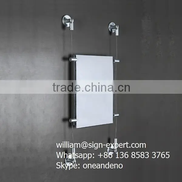 Wall Mounted Cable Wire Suspension Window Display Systems photo-2