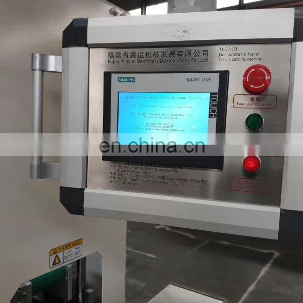 High Speed Manufacture V Fold Facial Tissue Paper Cutting Machine for Sale photo-4
