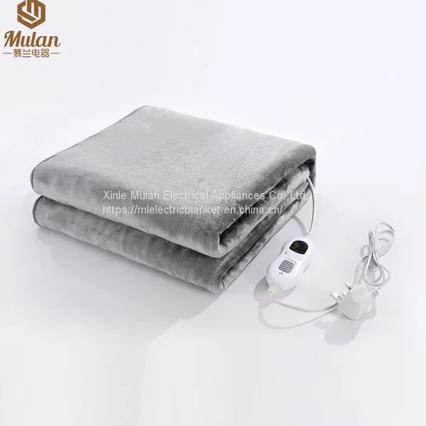 Soft Flannel Electric Under Blanket With 3 Settings Controller and Timer