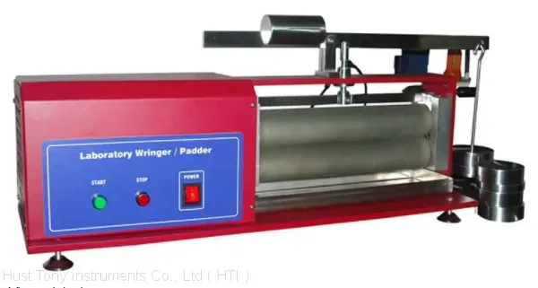 Textile And Fabrics Wringer Laboratory Padder Squeeze Liquid From Fabric