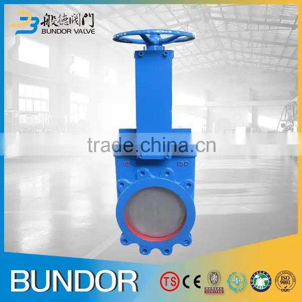 Chemical Industry High Quality Manual Operated Wafer Lug Pn16 Cast Iron Knife Gate Valve photo-5