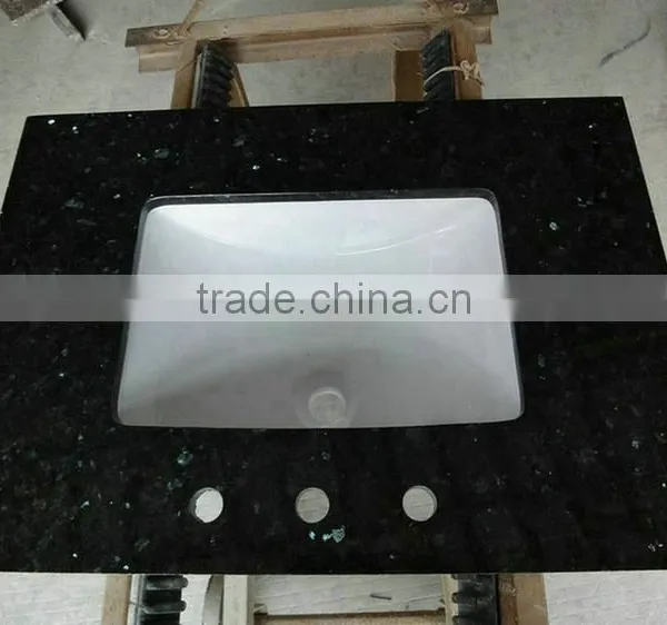 Product Easy to Sell One Piece Sink Granite Vanity Top Made in China photo-3