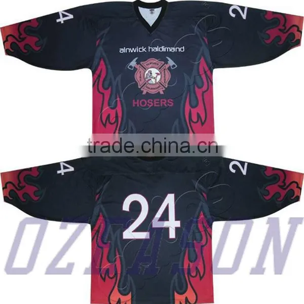 Latest Blank Custom Sublimation Sportswear Ice Hockey Jersey New Model Design photo-3