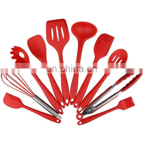 Hot Selling Stainless Steel Modern Quality Luxury Eco Friendly Reusable Household Portable Unique Silicone Kitchen Utensils photo-3