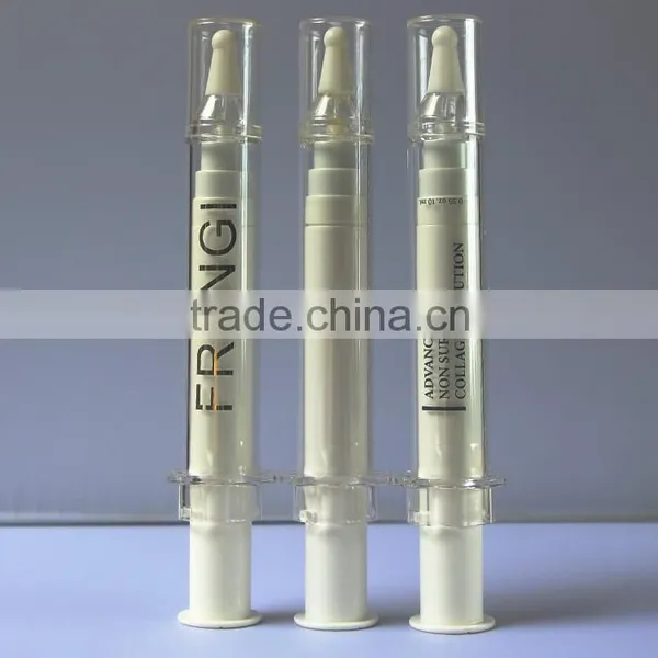 Hot Sale 10ml PC Airless Pump Bottles, Syringe Cream Bottle photo-2