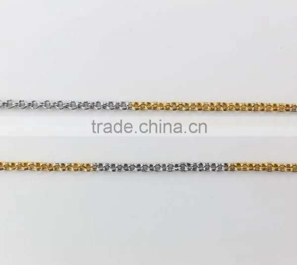 2015 Summer Popular Gold and Rhodium Plated Thin Chain Jewelry photo-3
