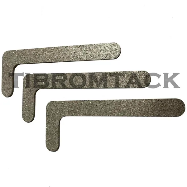3 Pcs“L-Shape”Titanium Metal Powder Sintered Filter Plate Ultra Fine Body Filter Plate Small Precision Porous Titanium Plate photo-4