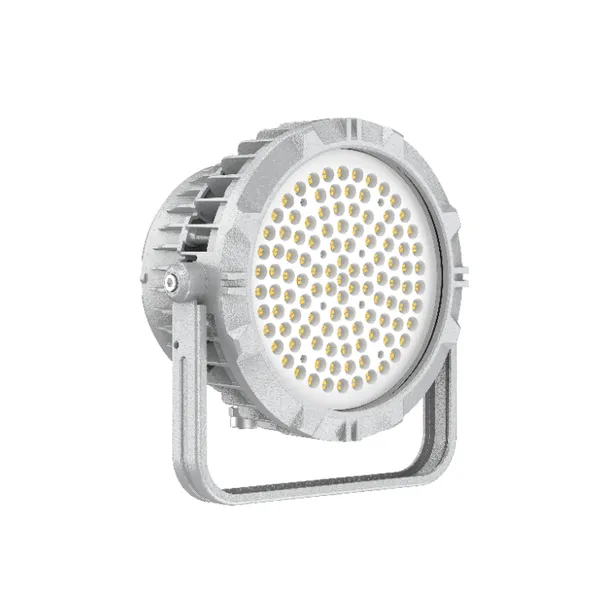 LED high-efficiency explosion-proof round industrial and mining light, multiple power options,  maintenance-free