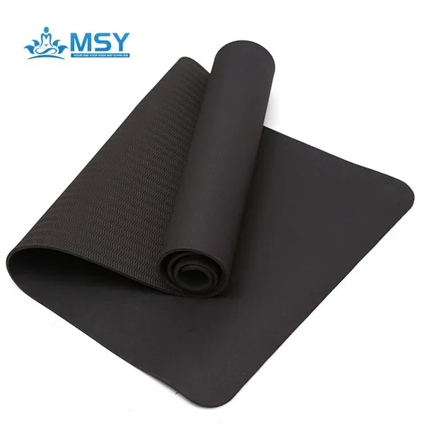 Tpe Yoga Mat with Alignment Markers for Precision Yoga Poses