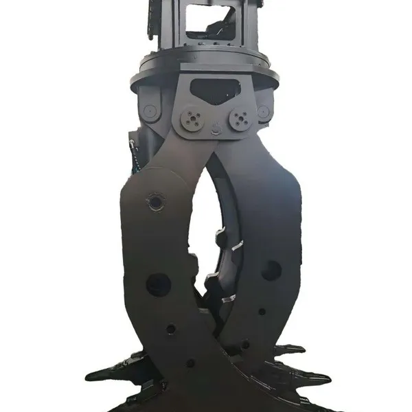 Excavator Mounted Hydraulic Rotatory Stone Grapple Boulder Handling Rotary Grab Attachment photo-3