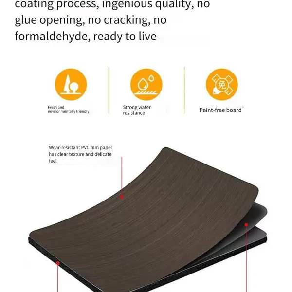 Manufacturer of Bamboo Charcoal Boards, Double-sided Co-extruded Solid Wood Decorative Panels, Environmentally Friendly and Impact-resistant Carbon Crystal Boards photo-4