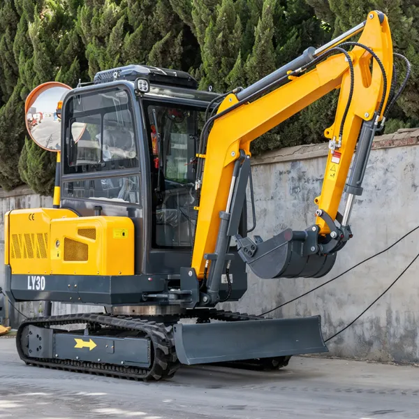 LUYUE LY-30 Zero Tail Swing 3 Ton Mini Excavator Compact Crawler Digger With Enclosed AC Cab for Construction photo-2