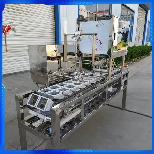 Automatic Box-sealing and Cutting Tofu Machine, Fully Automatic Stainless Steel Boxed Inner Fat Soy Products, Easy to Operate and Technical Support Provided photo-2