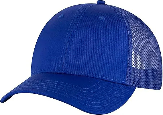 Blank Two Tone Mesh Trucker Hat Curved Brim Adjustable Snapback Baseball Cap Custom Logo Promotional Sports Caps Wholesale photo-4
