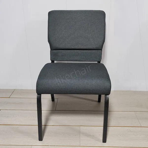 Durable High Quality Steel Frame Comfortable Padded Commercial Modern Church Chairs Metal photo-3