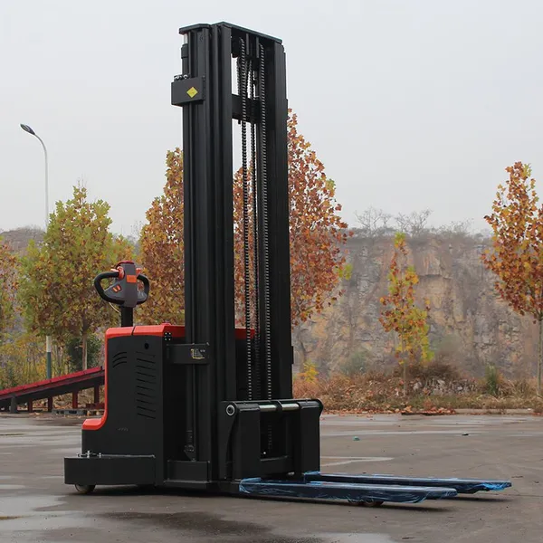 2ton Electric Reach Truck Stacker Forklift 1500kg Capacity Self Loading Stacker Pallet Stacker photo-3