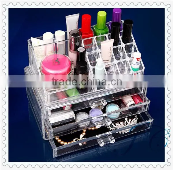 Acrylic Cosmetic Storage Organizer Drawer Makeup Jewelry Case Storage Insert Holder Box photo-4
