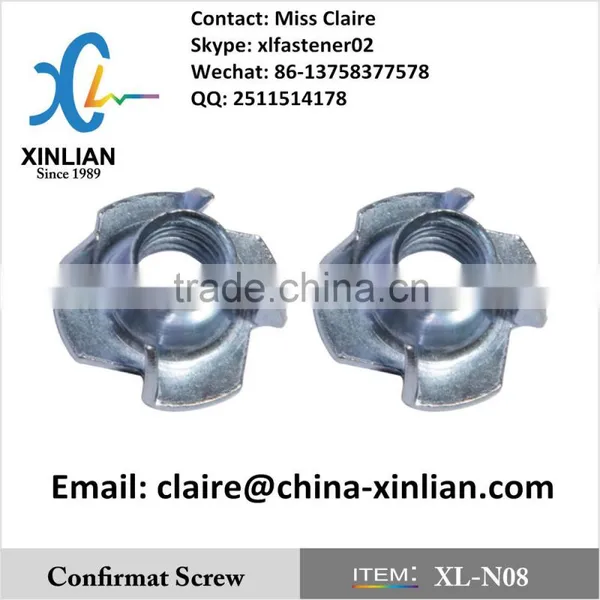 Hammered Nut T Nut With 4 Prongs DIN1624