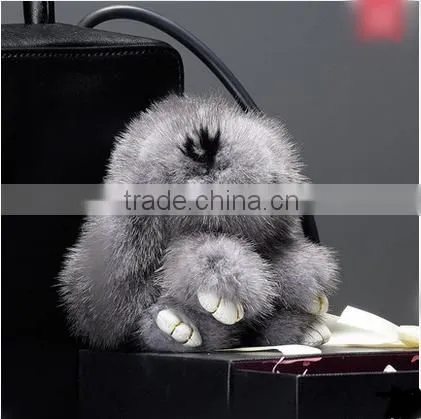 Litter Rabbit Doll [car Key Chain][fashional Bag Holder][car Decoration] Christmas Novelty Gift Birthday Present Ring Hanging photo-5