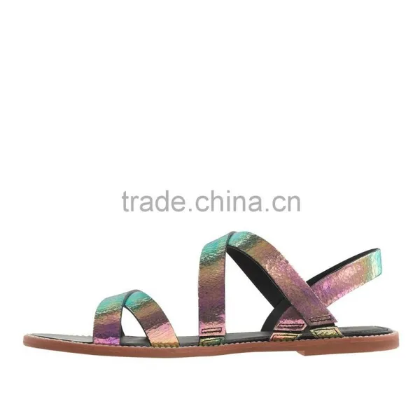 New Product Women Flat Sandal Shoe High Quality Sexy Colorful Women Casual Sandal Charming Lady Sandal photo-2