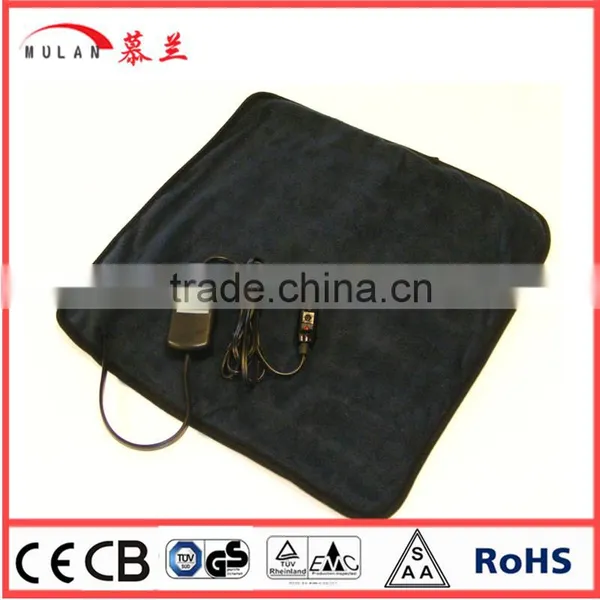 12V Polar Fleece Travel Electric Heat Mat 80*40cm Using in Car photo-2