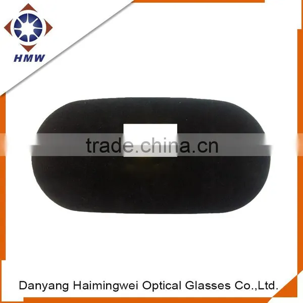 Black Double-faced Pile Sunglasses Case, Hard Eyewear Case photo-2