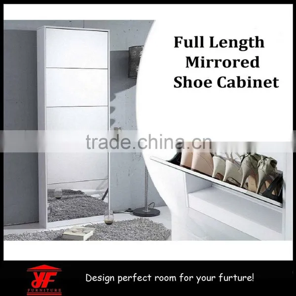 European Space Saving Modern Tall Amazing Waterproof Mirror Shoe Rack