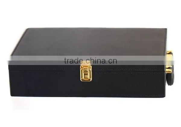 Top Grade New Design 2 Bottle Leather Red Wine Handle Case photo-3