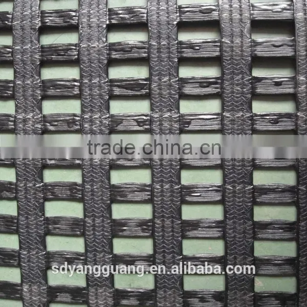 Oil-soluble PVC High Strength Uniaxial Warp-knitting Polyester Geogrid