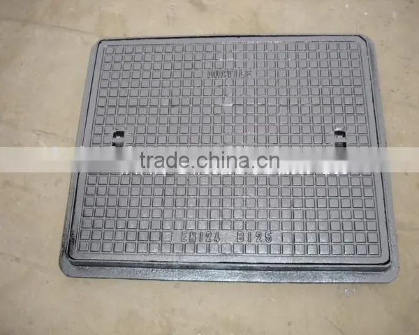 EN124 D400 Ductile Iron Double Triangular Manhole Cover photo-3