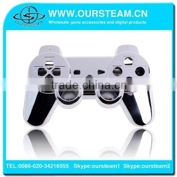 Hot Selling Chrome Case Housing Repair Replacement Shell for Ps3 Controller Repair Kits All Buttons Included