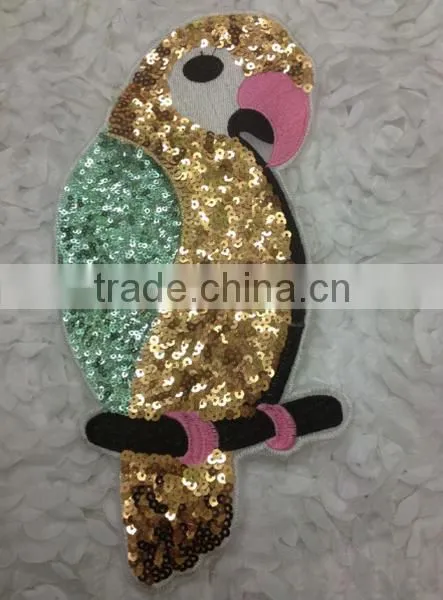 Full sequin china facbric korea computer machine embroidery patches