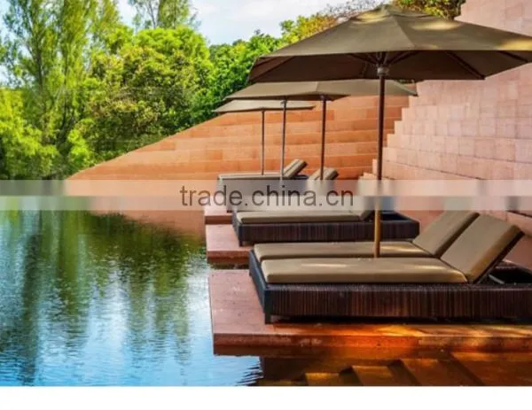Used Hotel Pool Furniture Plastic Sun Lounger photo-2