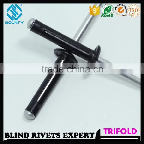 HIGH QUALITY FACTORY BLACK OXIDATION COLOR TRI-BULB RIVETS FOR GLASS CURTAIN WALL photo-5