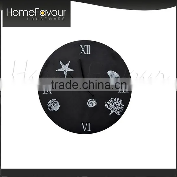 Slate Clock Size Round Slate Clock With Silk Printing