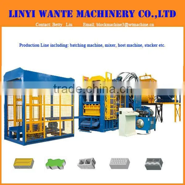 QT8-15 Concrete Road Edge Block Making Machine