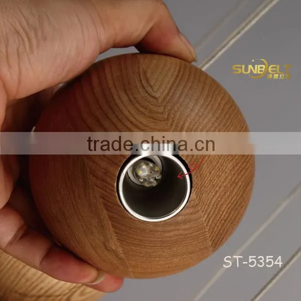 ST-5354 Sunbelt Manufacturer's Premium Wooden Pendant Light ,7 Head Round Ball Ceiling Light, Dinning Room Hanging Lamp photo-2