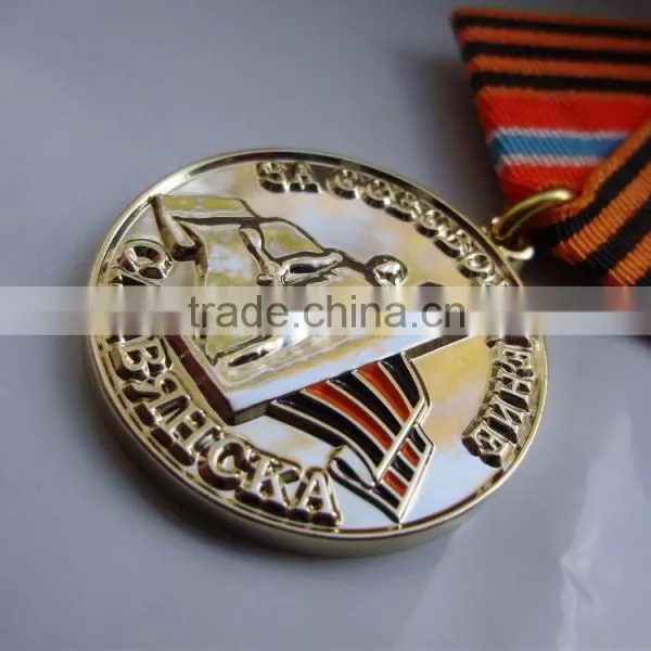 Wholesale and Retail Gold Medal Awards Free Delivery Military Awards and Medals Cheap Top Quality Custom Award Medals photo-2