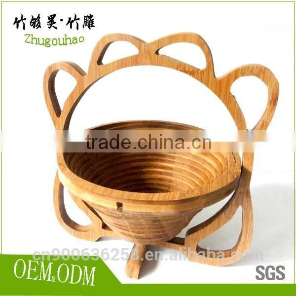 Christmas Gift Baskets Empty Custom Bamboo Fruit Basket photo-5