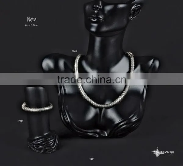 Ring Earring Bracelet Necklace Hellenic Jewelery Set Made in Turkey photo-3