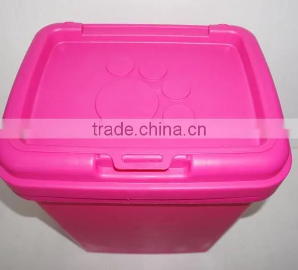 15KG 40LT Plastic Airtight Pet Food Container With Cat Paw Shaped Lid photo-5