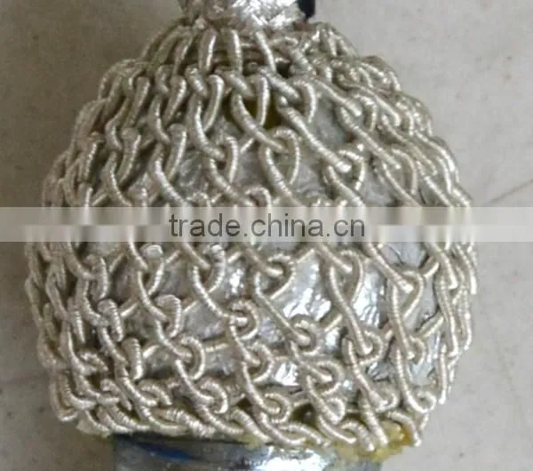Metallic Yarn Silver Military Uniform Braid photo-4