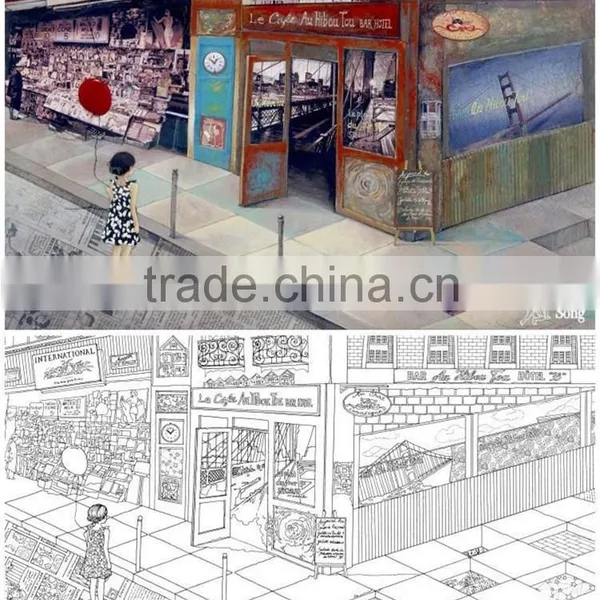 Wholesale Hot Selling Secret Garden Series the Time Garden Adult Coloring Books photo-6
